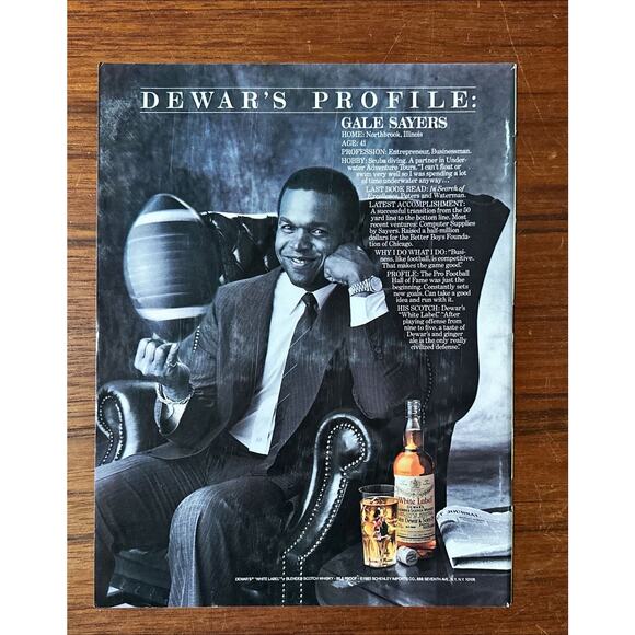 3 Lot 1986 Print Ads Dewar's Profiles Scotch Whiskey Sayers - Picture 4 of 4
